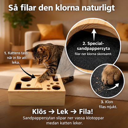 KloLeken™ – Leksaken som hjälper katten fila klorna naturligt